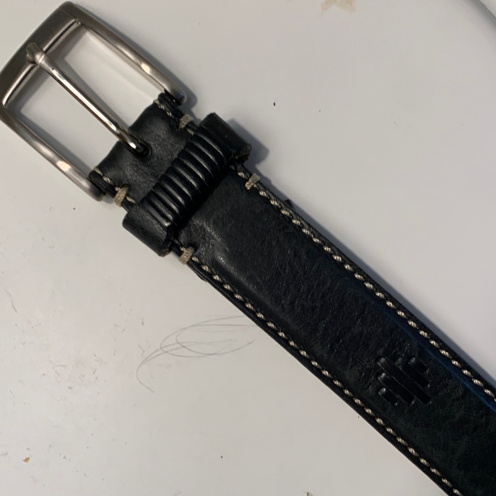 Trafalgar Men's Black Leather Belt